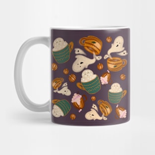 Halloween autumn print in children's drawing style Mug